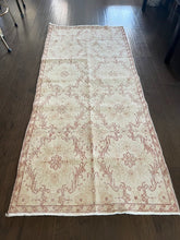 Load image into Gallery viewer, Vintage Turkish Peach and Dark Coral Runner Rug
