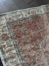 Load image into Gallery viewer, Vintage Turkish Blush and Ivory Runner Rug
