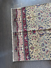 Load image into Gallery viewer, Vintage Turkish Cranberry and Khaki Runner Rug