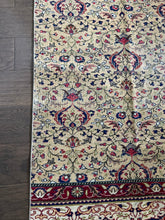 Load image into Gallery viewer, Vintage Turkish Cranberry and Khaki Runner Rug