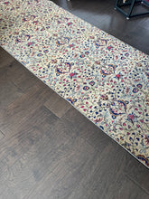 Load image into Gallery viewer, Vintage Turkish Cranberry and Khaki Runner Rug