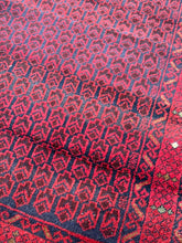 Load image into Gallery viewer, Vintage Turkish Red and Navy Accent Rug
