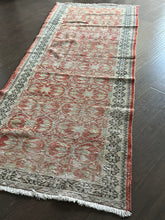 Load image into Gallery viewer, Vintage Turkish Brick, Ivory and Charcoal Runner Rug