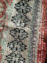 Load image into Gallery viewer, Vintage Turkish Brick, Ivory and Charcoal Runner Rug