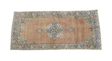 Load image into Gallery viewer, Vintage Turkish Orange and Blue Rug