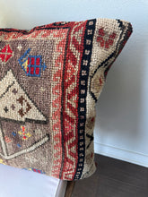 Load image into Gallery viewer, Vintage Turkish Rug Pillow