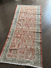 Load image into Gallery viewer, Vintage Turkish Brick, Ivory and Charcoal Runner Rug