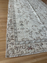 Load image into Gallery viewer, Vintage Turkish Faded Neutral and Green Runner Rug
