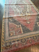 Load image into Gallery viewer, Vintage Turkish Faded Pink Runner Rug
