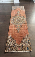 Load image into Gallery viewer, Vintage Turkish Rust Runner Rug
