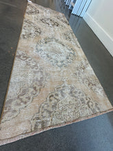 Load image into Gallery viewer, Vintage Faded Taupe Neutral Turkish Runner Rug
