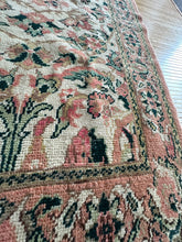 Load image into Gallery viewer, Vintage Turkish Salmon, Pink and Green Accent Rug
