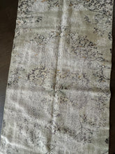 Load image into Gallery viewer, Vintage Turkish Faded Neutral Green and Yellow Runner Rug
