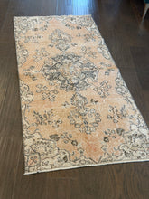 Load image into Gallery viewer, Vintage Turkish Faded Persimmon Runner Rug

