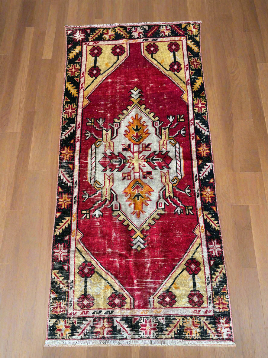 140.5×225\"Sugar plum”ViNTAGE TURKiSH RUG 140.5×225