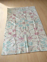 Load image into Gallery viewer, Vintage Turkish Ecru with Turquoise and Pink Area Rug
