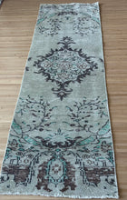 Load image into Gallery viewer, Vintage Turkish Neutral and Brown Runner Rug
