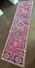 Load image into Gallery viewer, Vintage Raspberry and Chocolate Turkish Runner Rug
