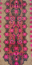 Load image into Gallery viewer, Vintage Tan and Pink Turkish Ruggie Rug
