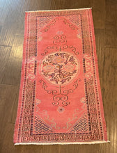 Load image into Gallery viewer, Vintage Turkish Faded Red Accent Rug
