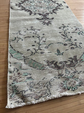 Load image into Gallery viewer, Vintage Turkish Neutral and Brown Runner Rug
