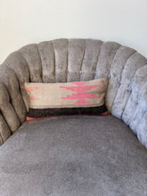 Load image into Gallery viewer, Vintage Ecru, Pink Kilim Rug Pillow
