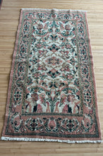 Load image into Gallery viewer, Vintage Turkish Salmon, Pink and Green Accent Rug
