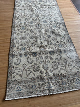 Load image into Gallery viewer, Vintage Turkish Ivory and Blue Runner Rug
