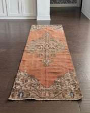 Load image into Gallery viewer, Vintage Turkish Rust Runner Rug
