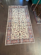 Load image into Gallery viewer, Vintage Turkish Warm Pink and Ecru Accent Rug
