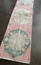 Load image into Gallery viewer, Vintage Faded Red Turkish Mini Runner Rug
