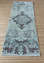 Load image into Gallery viewer, Vintage Turkish Neutral and Brown Runner Rug
