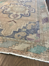 Load image into Gallery viewer, Vintage Turkish Faded Pink and Purple Runner Rug
