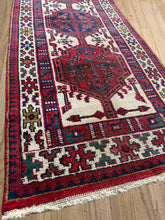 Load image into Gallery viewer, Vintage Turkish Ruby Red 5 Medallion Runner Rug
