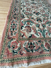 Load image into Gallery viewer, Vintage Turkish Salmon, Pink and Green Accent Rug
