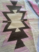 Load image into Gallery viewer, Vintage Turkish Pink, Ecru Kilim Accent Rug
