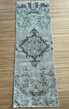 Load image into Gallery viewer, Vintage Turkish Neutral and Brown Runner Rug
