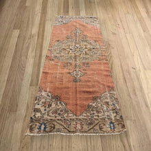 Load image into Gallery viewer, Vintage Turkish Rust Runner Rug

