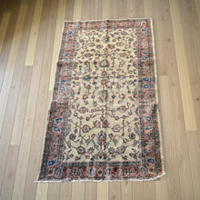 Load image into Gallery viewer, Vintage Turkish Warm Pink and Ecru Accent Rug
