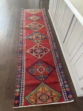 Load image into Gallery viewer, Vintage Turkish Geometric Bright Runner Rug
