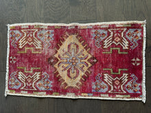 Load image into Gallery viewer, Vintage Turkish Cranberry Ruggie Rug
