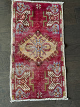 Load image into Gallery viewer, Vintage Turkish Cranberry Ruggie Rug

