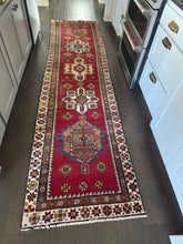 Load image into Gallery viewer, Vintage Turkish Red, Wine and Ivory Rug Runner
