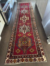 Load image into Gallery viewer, Vintage Turkish Red, Wine and Ivory Rug Runner
