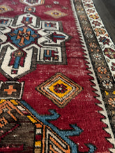 Load image into Gallery viewer, Vintage Turkish Red, Wine and Ivory Rug Runner
