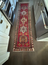 Load image into Gallery viewer, Vintage Turkish Red, Wine and Ivory Rug Runner

