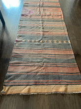 Load image into Gallery viewer, Vintage Turkish Kilim Striped Runner Rug
