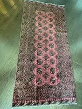 Load image into Gallery viewer, Vintage Turkish Raspberry and Chocolate Runner Rug
