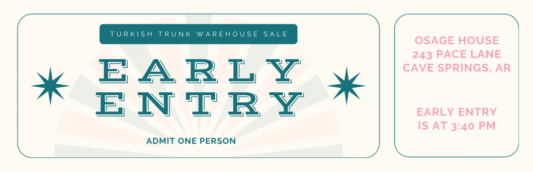 Warehouse Sale Early Entry