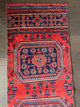 Load image into Gallery viewer, Vintage Turkish Orange/Red Runner Rug
